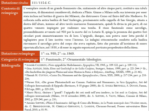 Fig. 12: Esempio della struttura del Database