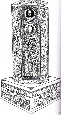 Fig. 2 : Reconstitution du monument funéraire de Murano (Venise)