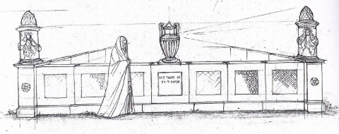 Fig. 3 : Hypothèse reconstructive d’un locus sepulturae