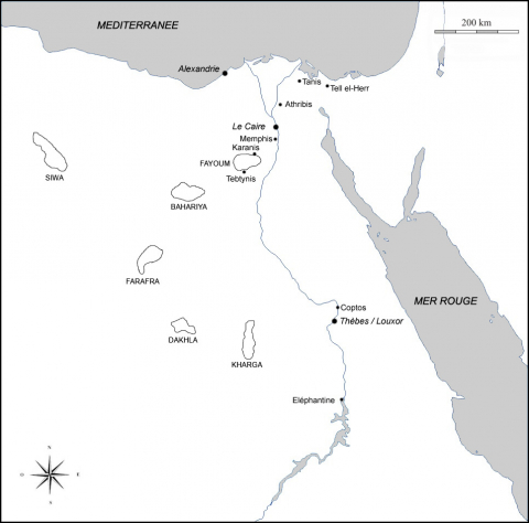 Fig. 2 : Carte des sites archéologiques cités (Dessin : E. Rotté)