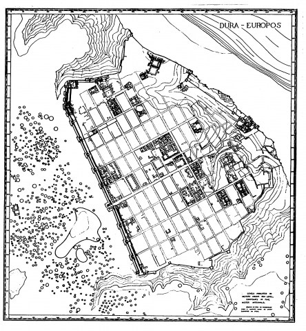Fig. 2 : plan de Doura-Europos. P.R. IX