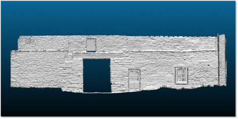 Fig. 7 : nuage de point sans texture