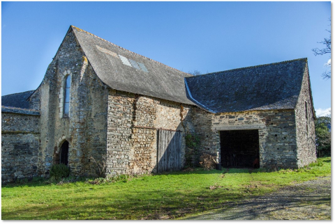 Fig. 14 : Chapelle du Domaine de la Coeffrie, l'angle sud-ouest