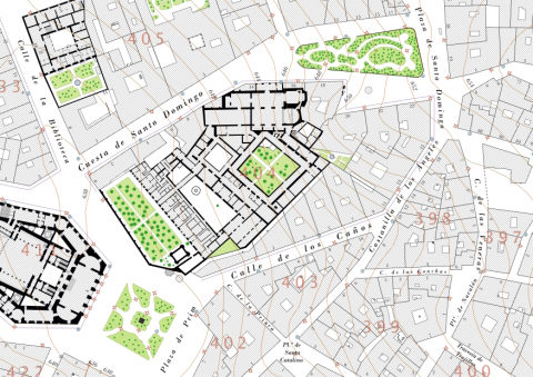 Fig. 2 : Échantillon de la vectorisation des plans © Álvaro Ruiz Cuevas