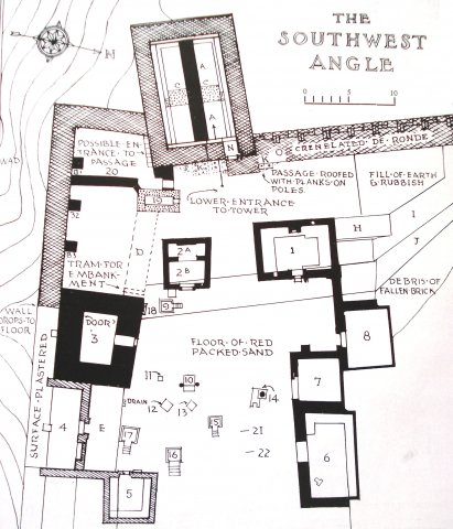 Fig. 6 : plan du sanctuaire d’Aphlad. P. R. V, pl. I